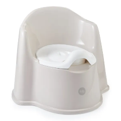 Изображение товара Горшок детский Happy Baby Zozzy 34018 Warm Grey с высокой спинкой и защитным бортиком