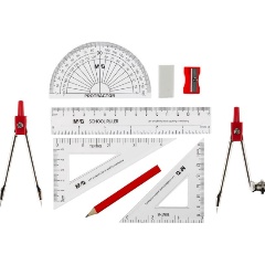 Изображение товара Готовальня M&G, 10 предм, в метал коробке