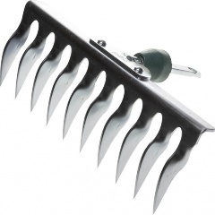 Изображение товара Садовые грабли RACO оцинкованные 260 мм с витым зубцом для ухода за газоном и почвой