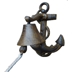 Изображение товара Колокольчик дверной GRAND JARDIN настенный "Якорь"мал.