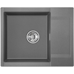 Изображение товара Кухонная мойка Granula Estetica ES-6202, кварц, графит, накладной монтаж