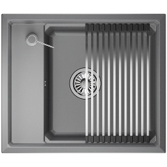 Изображение товара Кухонная мойка Granula Kitchen Space KS-6004 из алюминия и кварца