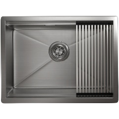 Изображение товара Кухонная мойка Granula Kitchen Space KS-6045U, СТАЛЬ МАТОВАЯ