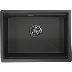Изображение товара Мойка для кухни Granula Kitchen Space KS-6045U, ЧЕРНЫЙ МАТОВЫЙ