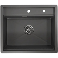 Изображение товара Мойка для кухни Granula Kitchen Space KS-6051, ЧЕРНЫЙ МАТОВЫЙ