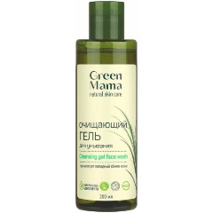 Изображение товара Гель для умывания лица Green Mama с антиоксидантами Зеленого чая 200мл