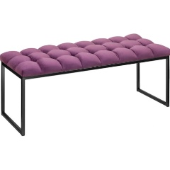 Изображение товара Банкетка GREENWEEN ALBA черная Marsala каретная стяжка металлическая велюр