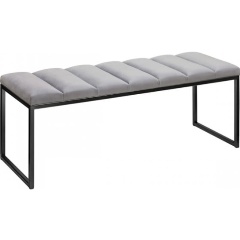 Изображение товара Банкетка GREENWEEN ALBA, черная, верх Light Blue, Bulon