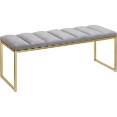 Изображение товара Банкетка GREENWEEN ALBA, золотая, верх Light Blue, Bulon