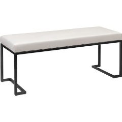 Изображение товара Банкетка GREENWEEN OMEGA, черная, Слоновая кость