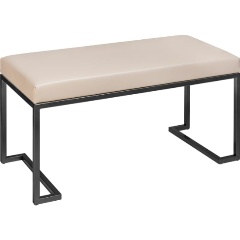 Изображение товара Банкетка GREENWEEN OMEGA MINI, черная, экокожа Light Beige