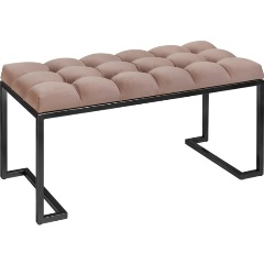 Изображение товара Банкетка GREENWEEN OMEGA MINI черная Mocco каретная стяжка