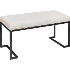 Изображение товара Банкетка GREENWEEN OMEGA MINI черная с велюровой обивкой и металлическим каркасом