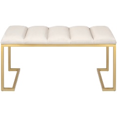 Изображение товара Банкетка GREENWEEN OMEGA MINI, золотая, Ivory, Bulon 850х400х435