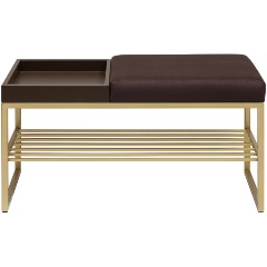 Изображение товара Банкетка GREENWEEN RUBY BOX, золотая, Kashtan, BrownBox, 850х400х450