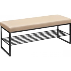 Изображение товара Банкетка GREENWEEN RUBY, черная, экокожа Light Beige