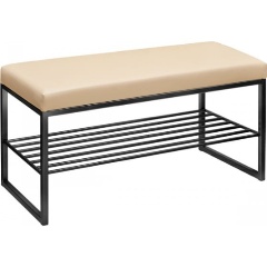 Изображение товара Банкетка GREENWEEN RUBY MINI черный с искусственной кожей Light Beige