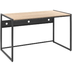 Изображение товара Стол письменный модульный GREENWEEN Rimini, черный, ЛДСП Дуб Натуральный, 120*65*75