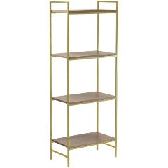 Изображение товара Стеллаж GREENWEEN ALTO, золотой, ЛДСП Робиния, 550х300х1450