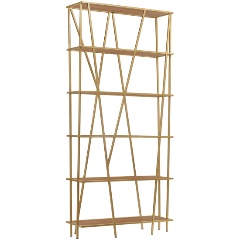 Изображение товара Стеллаж GREENWEEN EVA, золотой, ЛДСП Робиния, 1900x900x300