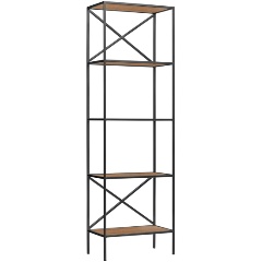 Изображение товара Стеллаж GREENWEEN KARIN, черный, ЛДСП Робиния, 1750x550x300