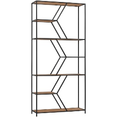 Изображение товара Стеллаж GREENWEEN MALTA, черный, ЛДСП Робиния, 1920x900x300