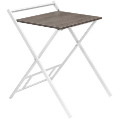 Изображение товара Стол компьютерный GREENWEEN складной 600 мм, белый/дуб графит