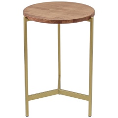 Изображение товара Столик кофейный GREENWEEN ODRI, золотой/дуб