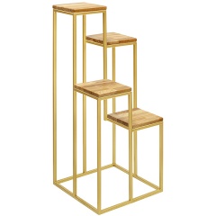 Изображение товара Столик подставка GREENWEEN под 4 кашпо TORI, золотой