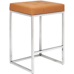 Изображение товара Стул полубарный GREENWEEN SOHO, н/ж сталь, экокожа Foxy