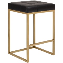 Изображение товара Стул полубарный GREENWEEN SOHO, золотой, экокожа Black