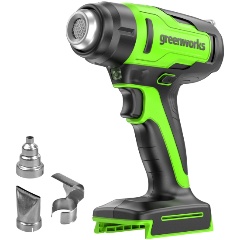 Изображение товара Фен строительный аккумуляторный Greenworks, G24HG, 24V, без АКБ и ЗУ