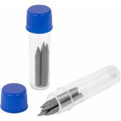 Изображение товара Грифели BRAUBERG запасные для циркуля, НАБОР 10 туб по 4 шт. (40 шт х 18 мм), HB, 2 мм, блистер, 210807