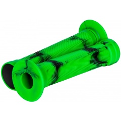 Изображение товара Грипсы STG 150 мм черный зеленый мягкая вспененная резина