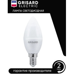Изображение товара Светодиодная лампа GRISARD ELECTRIC свеча E14 11Вт 3000K 10 шт.