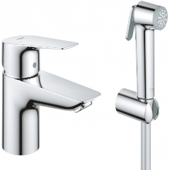 Изображение товара Смеситель GROHE BauEdge с гигиеническим душем, хром (23757001)