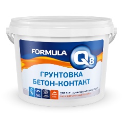 Изображение товара Грунтовка бетон-контакт акриловая Formula Q8 6 кг для внутренних и наружных работ
