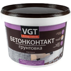 Изображение товара Грунтовка бетонконтакт VGT (ВГТ) ВД-АК-0301, акриловая, 3 кг