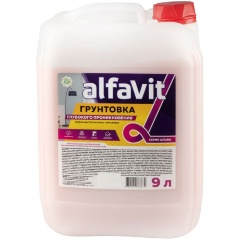 Изображение товара Грунтовка глубокого проникновения Alfavit серия Альфа, 9 л