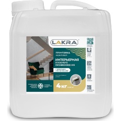 Изображение товара Грунтовка интерьерная глубокого проникновения Лакра (4 кг) 0007439