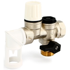 Изображение товара Группа безопасности бойлера Uni-Fitt до 10 кВт, 3/4", 7 бар, поворотная, никелированная