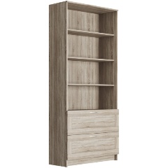 Изображение товара Стеллаж ГУД ЛАКК 2.02.07.110.3 СИРИУС 2 ящика 78х190 сонома RU