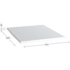 Изображение товара Полка ГУД ЛАКК 2.06.05.070.4 МАКС 50х58 серая RU