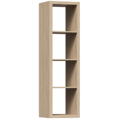 Изображение товара Стеллаж ГУД ЛАКК S00630 Фора 4Л 146x41х38, дуб беленый