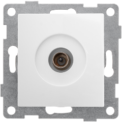 Изображение товара Розетка TV GUSI Electric Bravo МЕХАНИЗМ антенной розетки, одинарной, скрытая установка, белый (С10А1-001)
