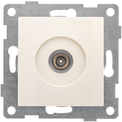 Изображение товара Розетка TV GUSI Electric Bravo МЕХАНИЗМ антенной розетки, одинарной, скрытая установка, бежевый (С10А1-003)
