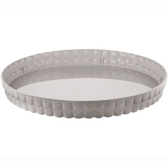 Изображение товара Поднос сервировочный GUZZINI Tiffany 198901158, d35,6 см, серо-бежевый