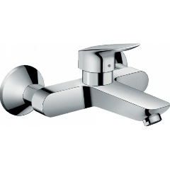 Изображение товара Смеситель для раковины Hansgrohe Logis 71225000 с технологией QuickClean и EcoSmart