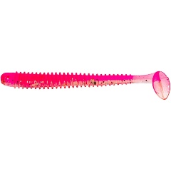 Изображение товара Виброхвост Liny Catcher 6 см Silver Sparkles Pink для ловли щуки и окуня