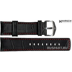 Изображение товара Ремешок для наручных часов Hirsch Grand Duke L 025280-50-2-24 черный из телячьей кожи